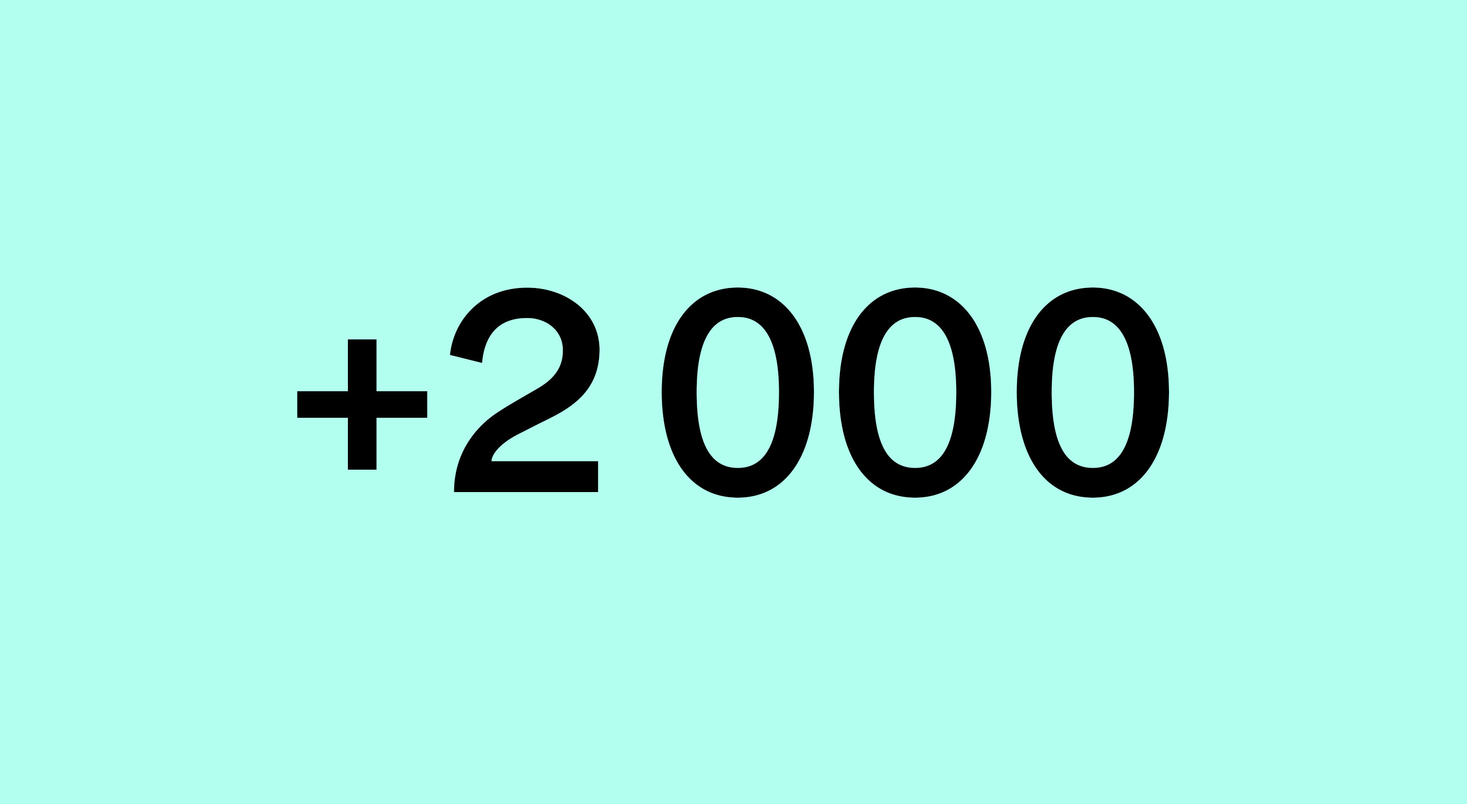 +2000