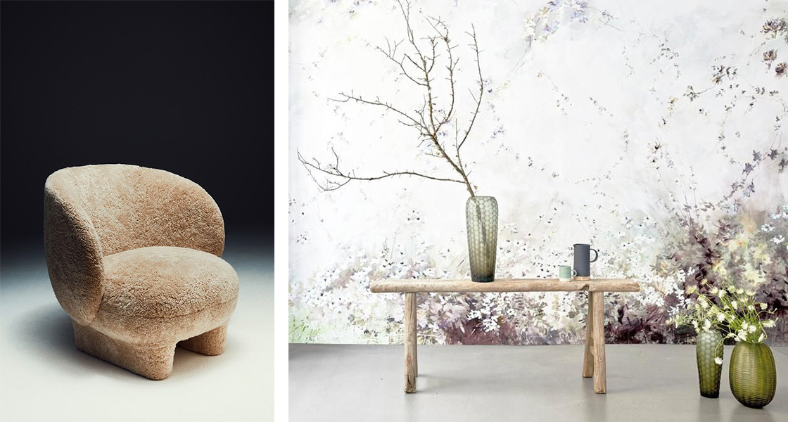 Maison&Objet In the City - 23-28 Mar. 2022 - Fauteuil Moro StudioBlanco © LaManufacture -- Papier Peint Panoramique - Ciel d'Orage © Illustre